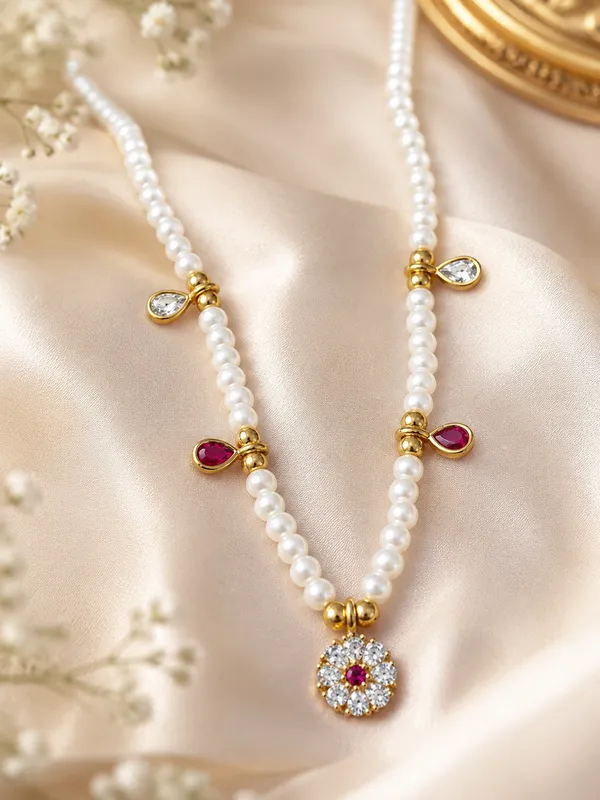 Ruby_Bloom_Pearl_Charm_chain