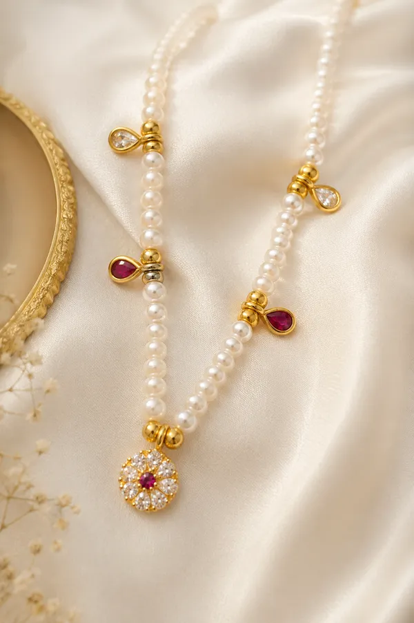 Ruby_Bloom_Pearl_Charm_chain