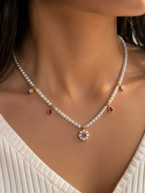 Ruby_Bloom_Pearl_Charm_chain