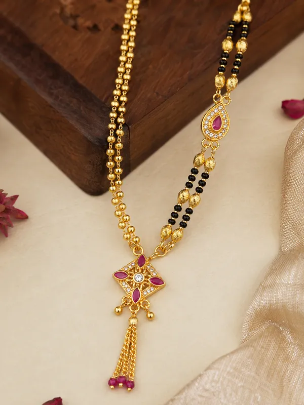 Ruby_Dual-Chain_Gold-Plated_Mangalsutra