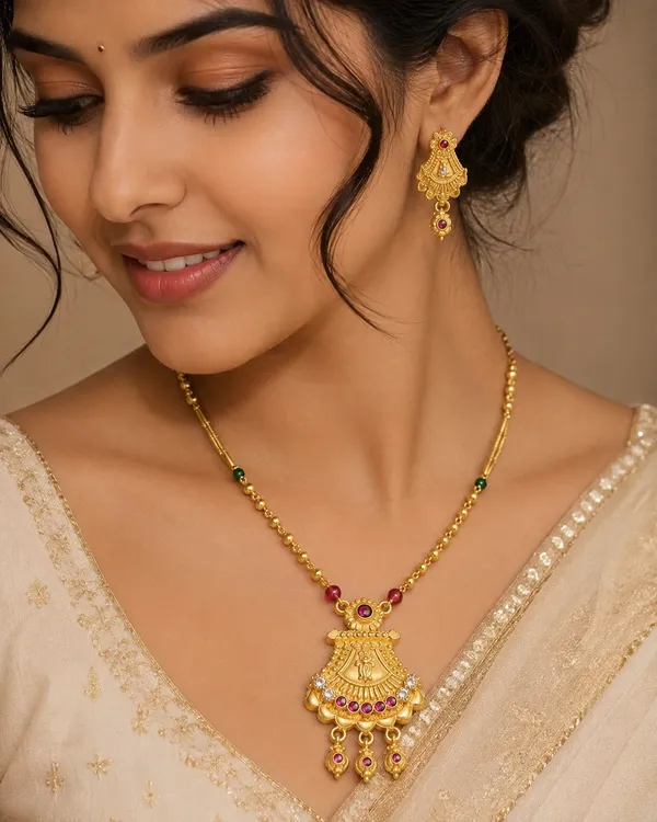 Heritage_Glow_Gold_Necklace_&_Earrings