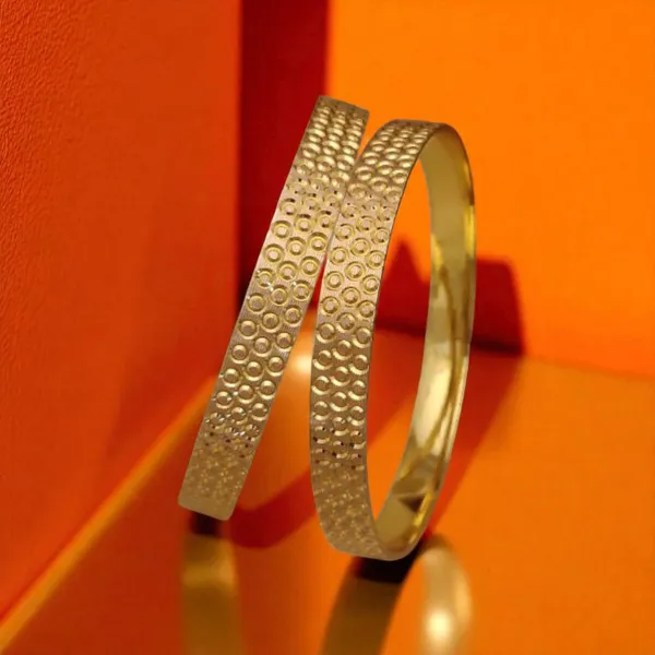 Designer_Micro_Gold_Plated_Daily_Wear_Dotted_Texture_Fancy_2_Pcs_Bangle_Set