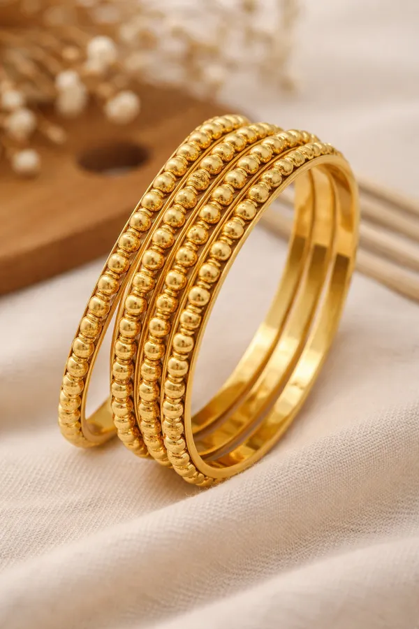 High_Gold_Plated_Daily_Wear_4_Pacs_Fancy_Ball_Bangle