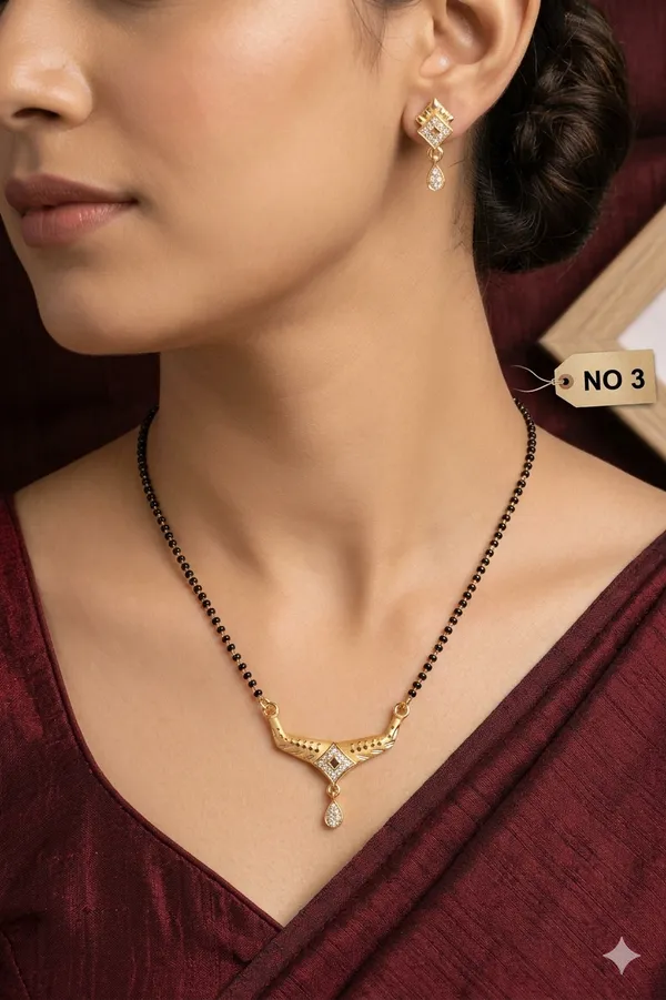 Forming_And_Diamond_High_Gold_Plated_Square_Mangalsutra