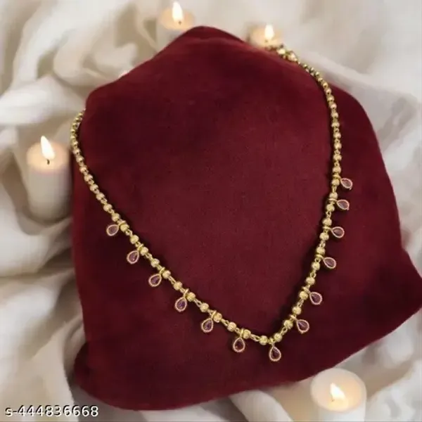 Premium_Quality_High_Gold_Plated_And_Diamond_Fancy_Chain_For_Girls_-_23_Inches