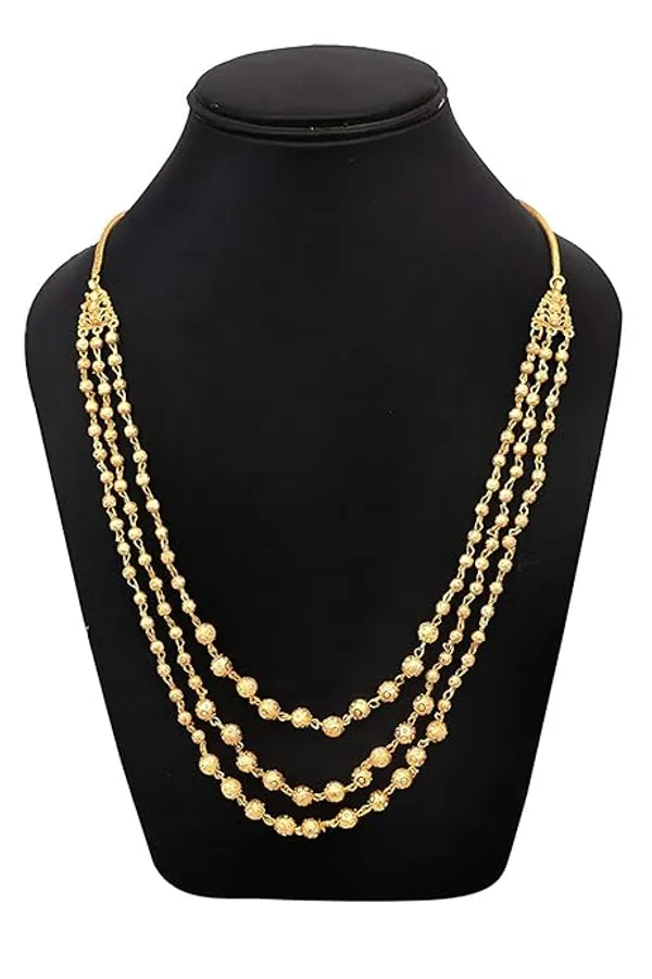 High_Gold_Plated_3_Layer_18_inches_Ball_Chain
