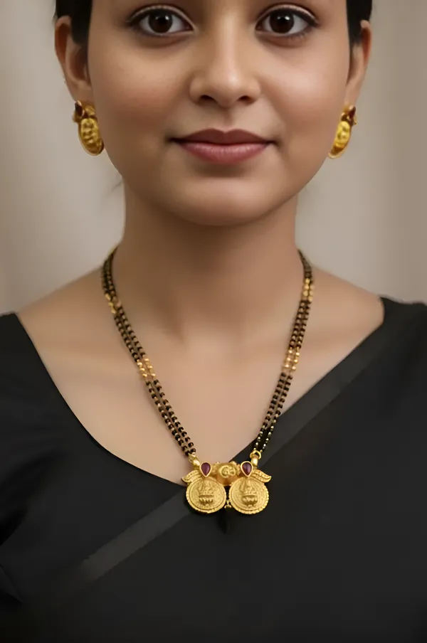 Micro_Gold_Plated_And_Diamond_Antique_18_inches_Mangalsutra