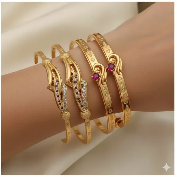 mico_gold_plated_ad_dimaond_studed_fancy_adjustable_kadli_combo