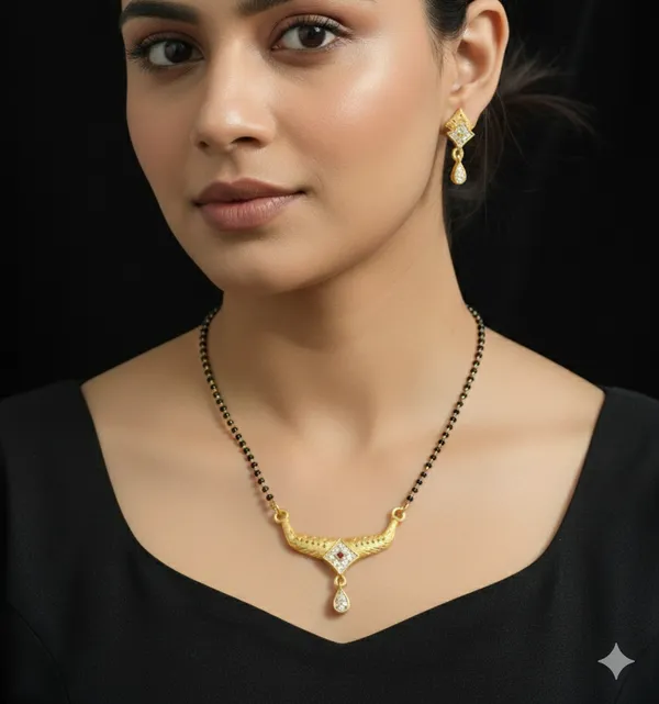 micro_gold_plated_ad_diamond_studed_fancy_square_mangalsutra_with_earring