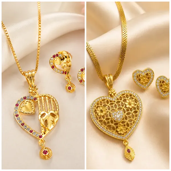 micro_gold_plated_Royal_Heart_Floral_Pendant_Set
