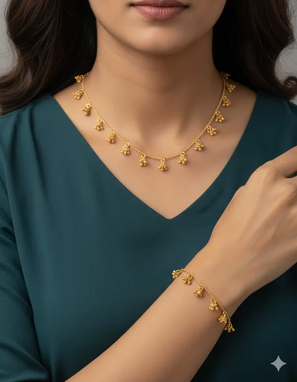 micro_gold_plated_ad_diamond_studed_fancy_pearl_drop_fancy_18_inches_chain_and_bracelet_combo