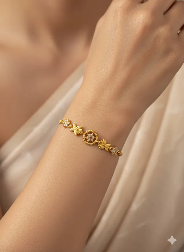 Micro_Gold_Plated_And_Diamond_Studed_Fancy_Round_Adjustable_Bracelet