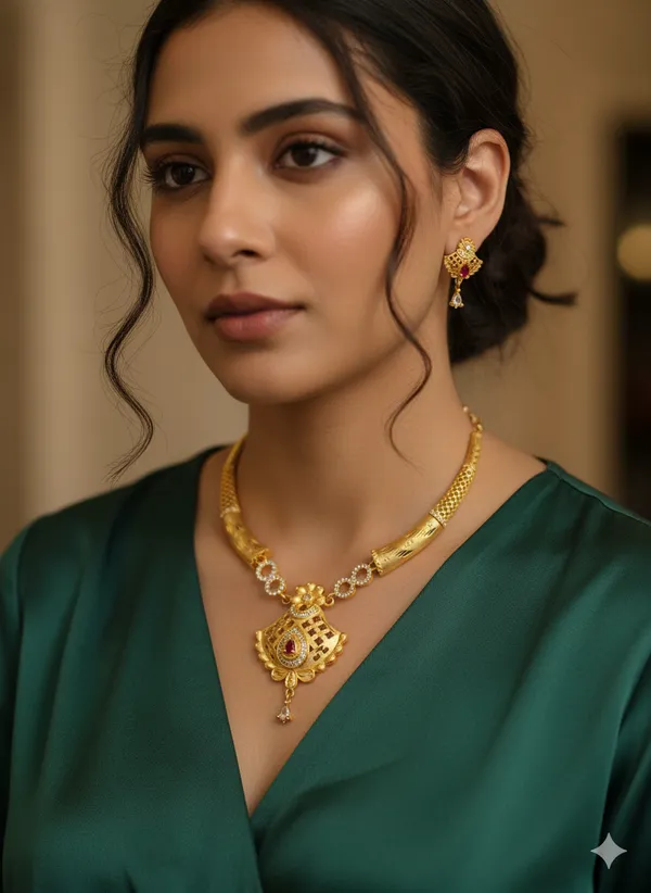 micro_gold_plated_ad_dimaond_studed_floral_forming_necklace_with_earring
