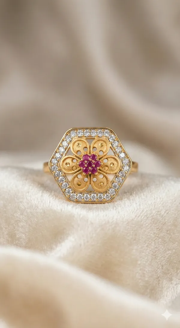 Micro_Gold_Plated_Daily_Wear_And_Diamond_Studded_Fancy_Adjustable_Flower_Ring