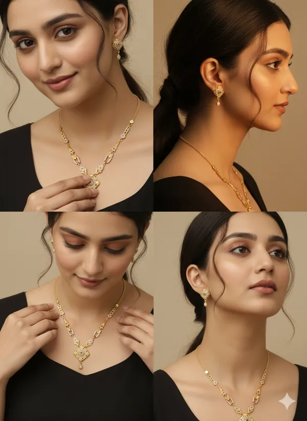 micro_gold_platedad_diamond_studed_fancy_forming_square_necklace_with_earring