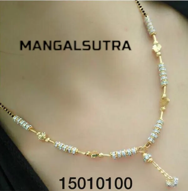 New_Designer_High_Gold_Plated_And_Diamond_Studded_Fancy_Star_Mangalsutra