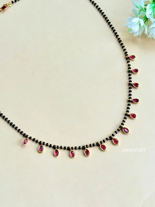 New_Designer_High_Gold_Plated_And_Diamond_Studed_Fancy_Ovel_Mangalsutra_For_Women
