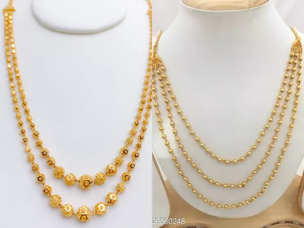 new_designer_premium_quality_gold_plated_fancy_ball_chain_combo_of_3line_+2line