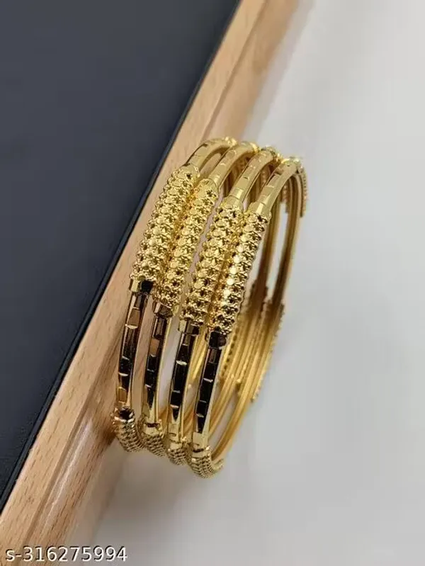 Designer_High_Gold_Plated_Daily_Wear_Fancy_10_Pcs_Bangle