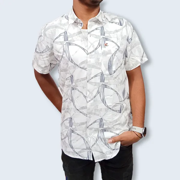 Half_Sleeves_Shirts_Premium_Cotton_Blend_|_Stylish__Casual_Shirts_Premium_Cotton_Blend_Half_Sleeve