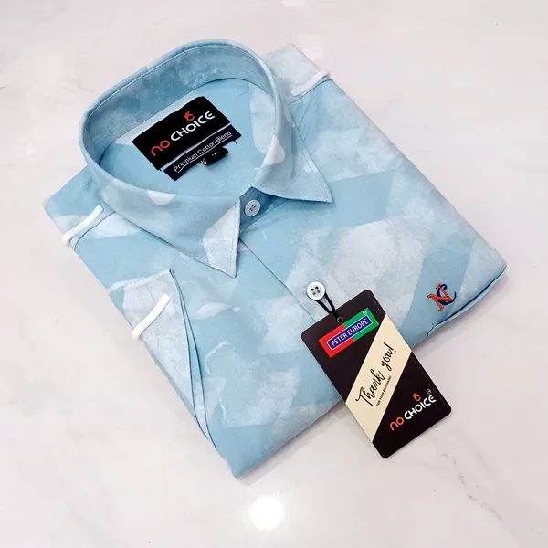 Half_Sleeves_Shirts_Premium_Cotton_Blend_|_Stylish__Casual_Shirts_Premium_Cotton_Blend_Half_Sleeve