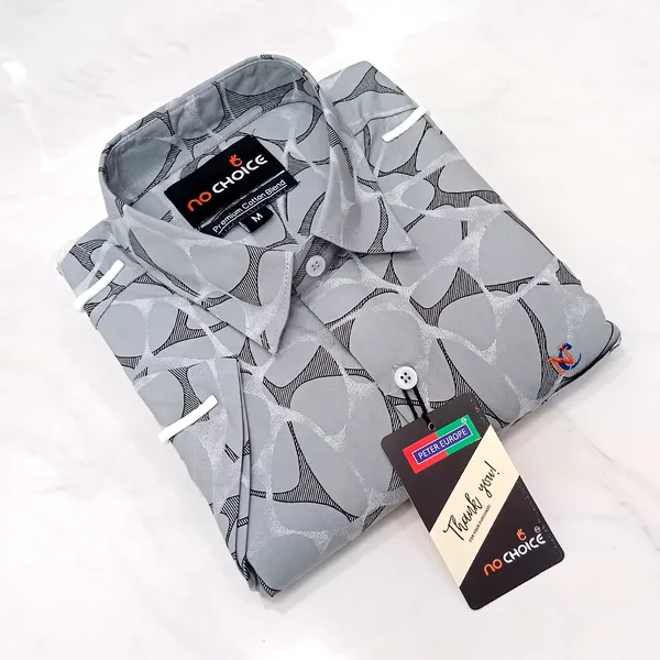 Half_Sleeves_Shirts_Premium_Cotton_Blend_|_Stylish__Casual_Shirts_Premium_Cotton_Blend_Half_Sleeve