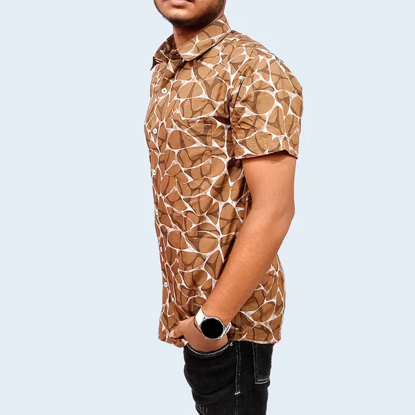 Half_Sleeves_Shirts_Premium_Cotton_Blend_|_Stylish__Casual_Shirts_Premium_Cotton_Blend_Half_Sleeve