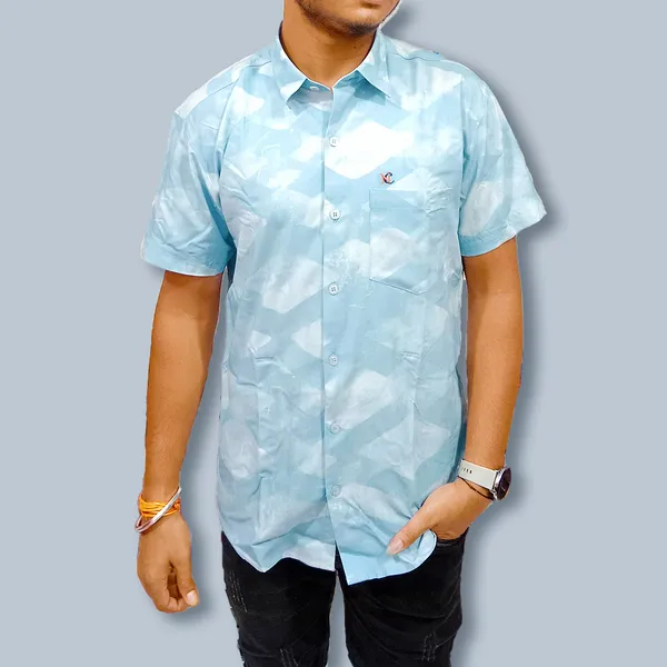 Half_Sleeves_Shirts_Premium_Cotton_Blend_|_Stylish__Casual_Shirts_Premium_Cotton_Blend_Half_Sleeve