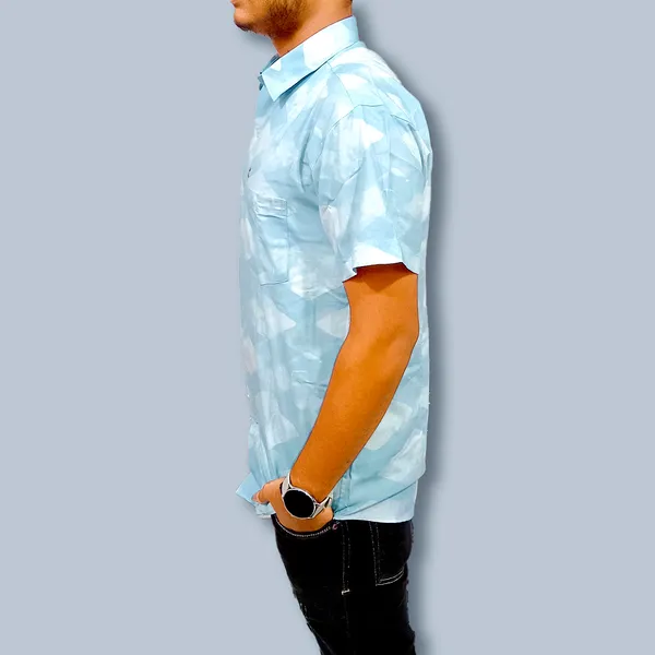 Half_Sleeves_Shirts_Premium_Cotton_Blend_|_Stylish__Casual_Shirts_Premium_Cotton_Blend_Half_Sleeve