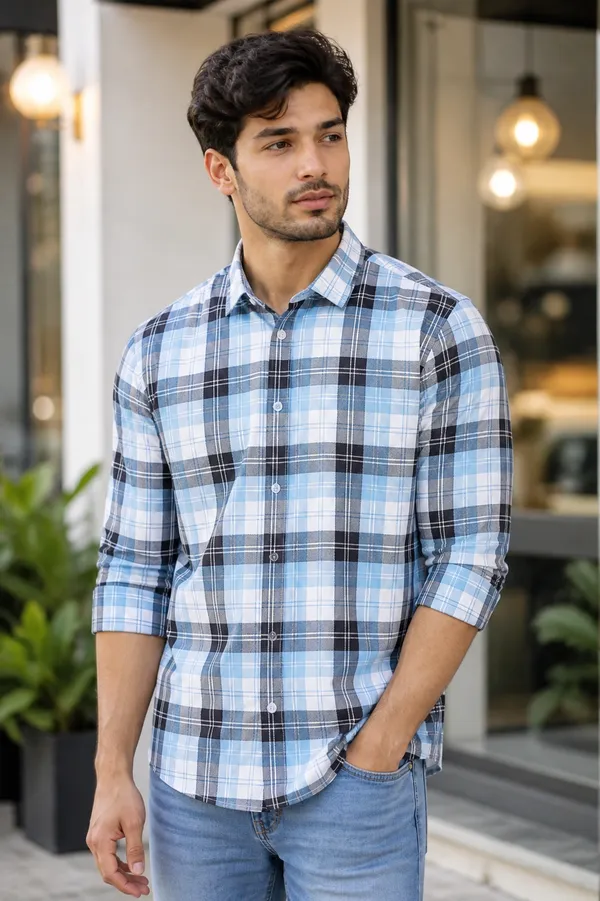 No_choice_Stylish_Full_Sleeve_Cotton_Blend_Flannel_Shirt_for_Men