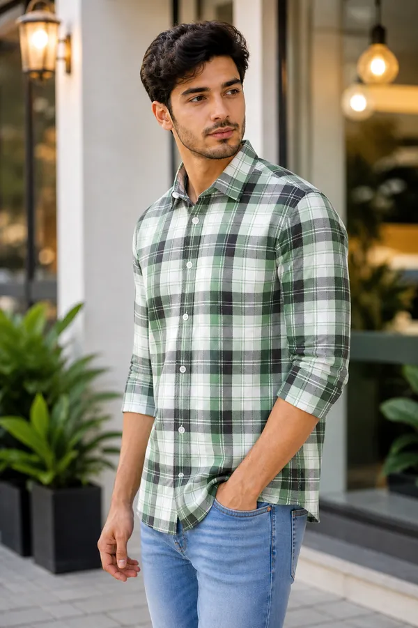 No_choice_Stylish_Full_Sleeve_Cotton_Blend_Flannel_Shirt_for_Men