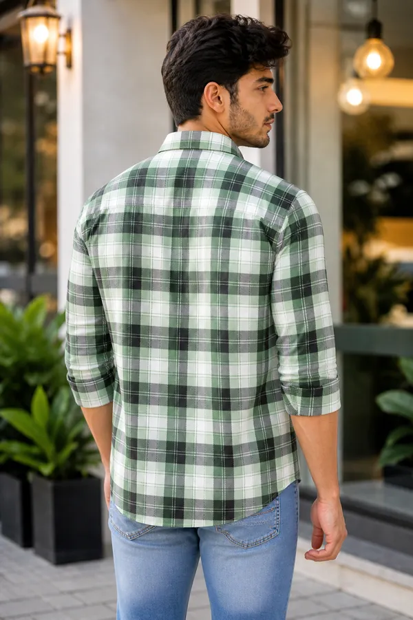 No_choice_Stylish_Full_Sleeve_Cotton_Blend_Flannel_Shirt_for_Men