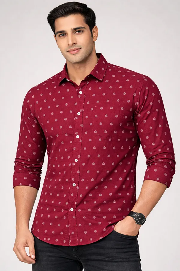 Tortoise_Navy_Maroon_Digital_Printed_Shirts_Premium_Cotton_Blend