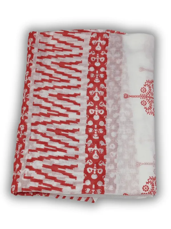 White_&_Red_Indo_Cotton_Printed_Unstitched_Dress_Material