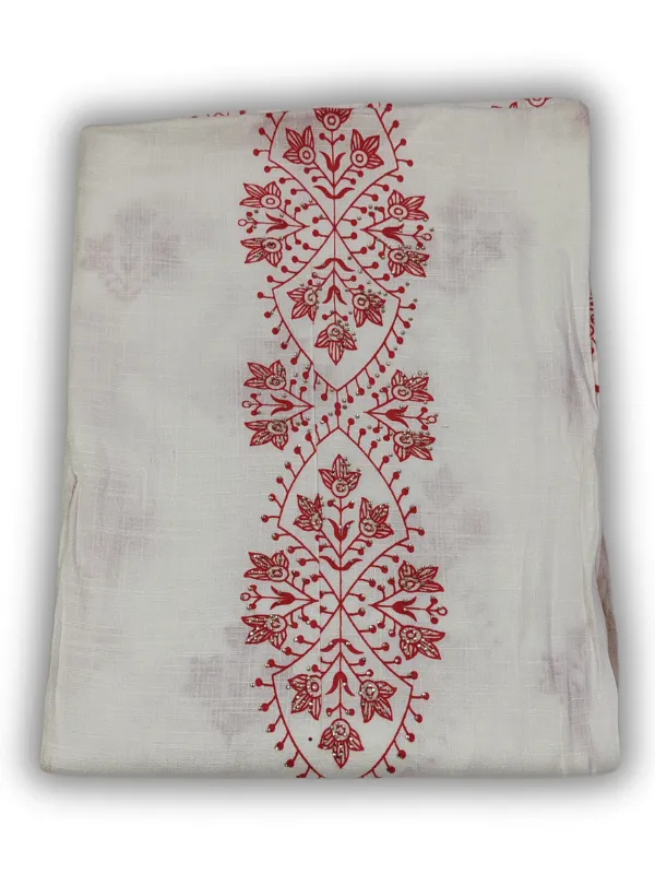 White_&_Red_Indo_Cotton_Printed_Unstitched_Dress_Material