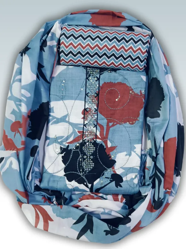 Sky_Blue_&_White_Indo_Cotton_Printed_Unstitched_Dress_Material
