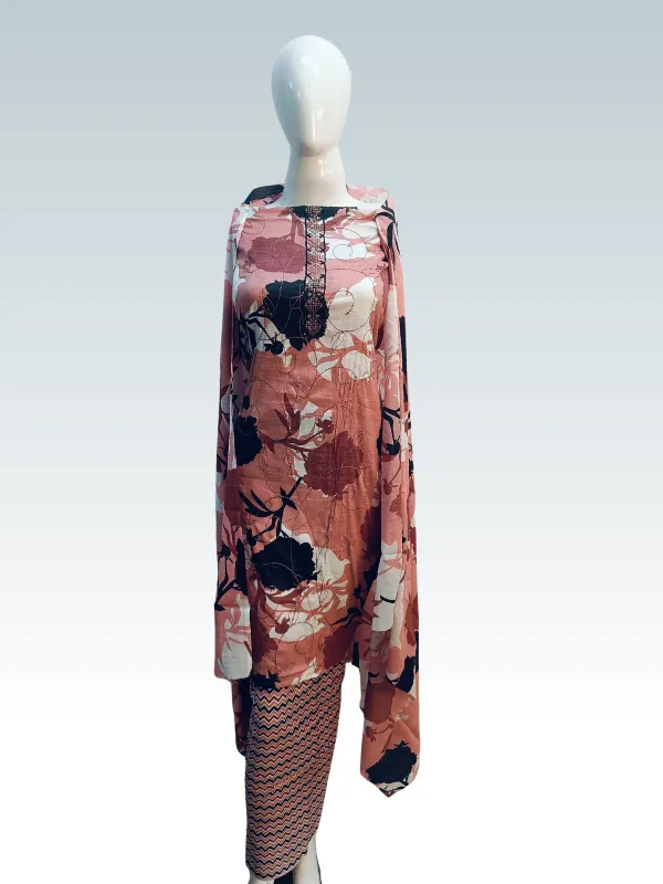 Red_Indo_Cotton_Printed_Unstitched_Dress_Material