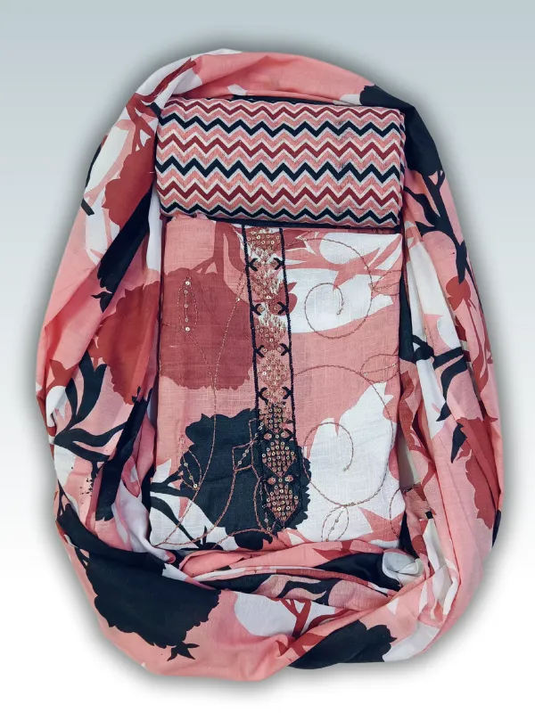 Red_Indo_Cotton_Printed_Unstitched_Dress_Material
