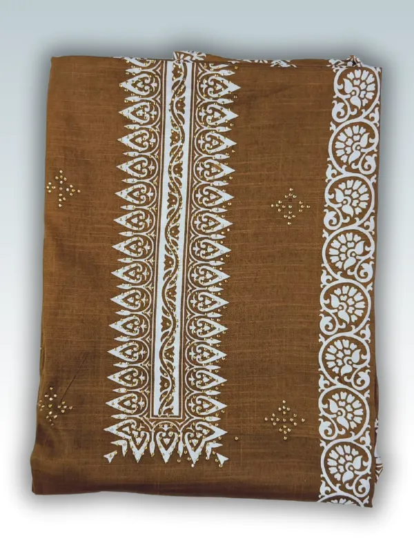 Brown_Indo_Cotton_Printed_Unstitched_Dress_Material