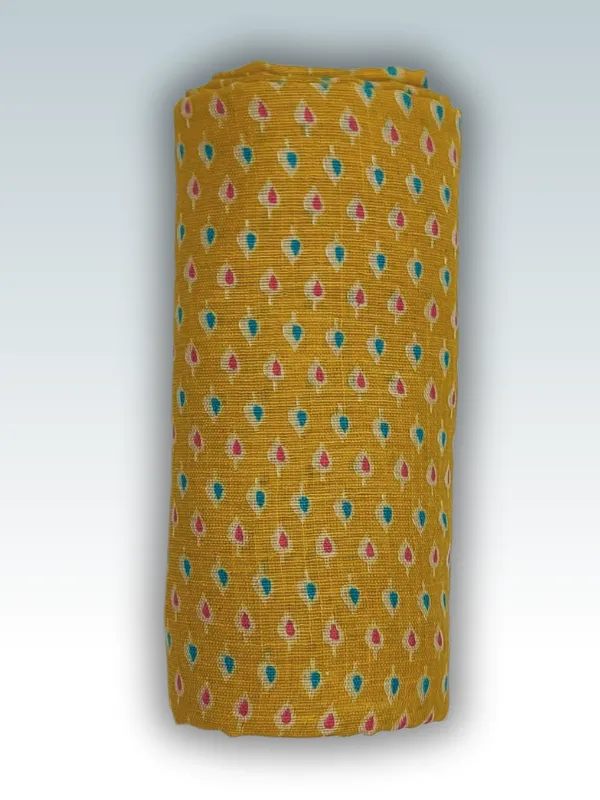 Unstitched_Yellow_Indo_Cotton_Printed_Dress_Material
