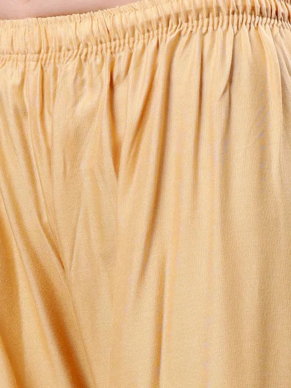 Gleaming_Gold_Rayon_Cotton_Simple_Plan_Palazzo:_Luxe_Appeal