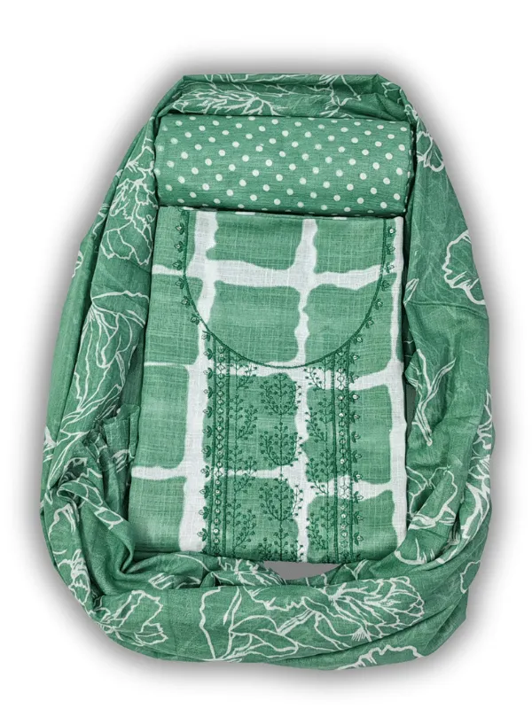 Green_Indo_Cotton_Printed_Unstitched_Dress_Material