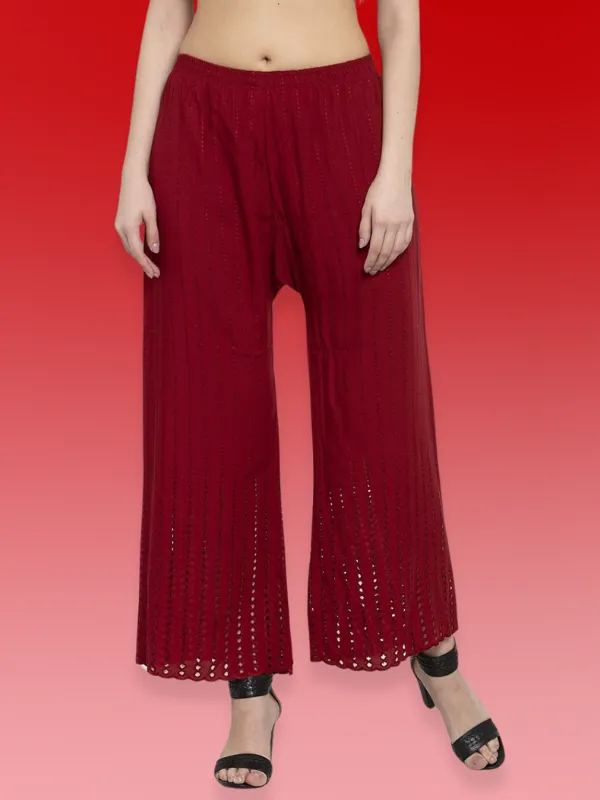 Sleek_Maroon_Shera_Plaazo:_Modern_Minimalism