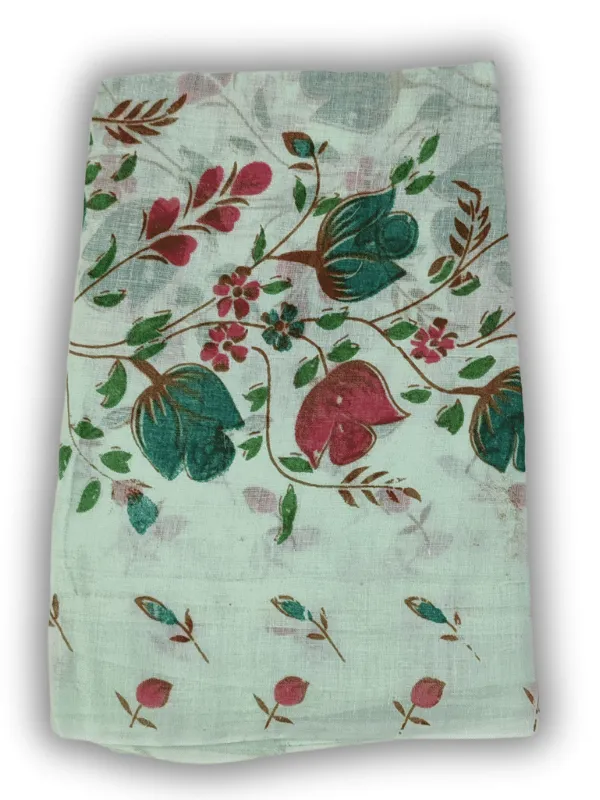Mint_Green_Indo_Cotton_Printed_Unstitched_Dress_Material