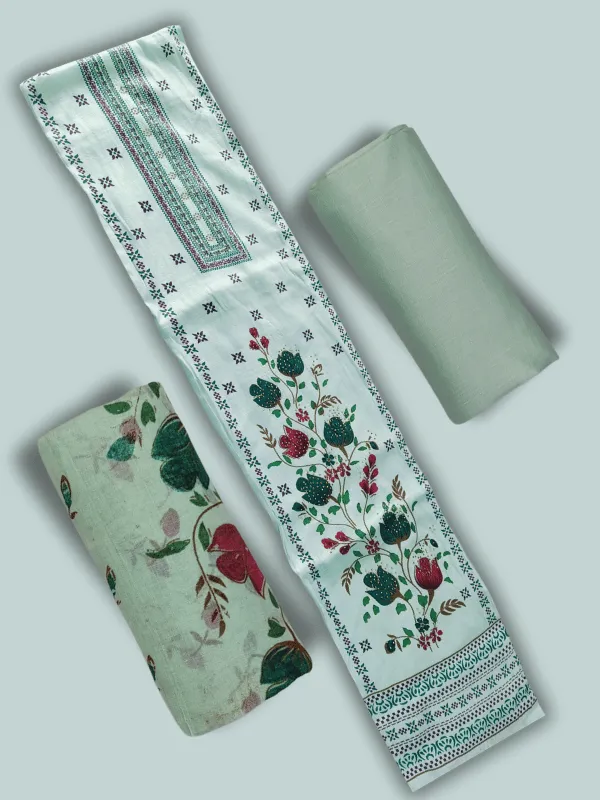Mint_Green_Indo_Cotton_Printed_Unstitched_Dress_Material
