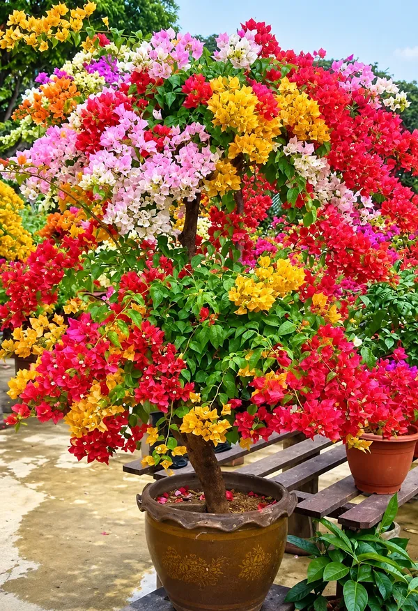 Multicolor_Bougainvillea__1-Healthy_Flower_Plant_(Grafted)_5_To_6_Colour_For_Home_Garden_Plant