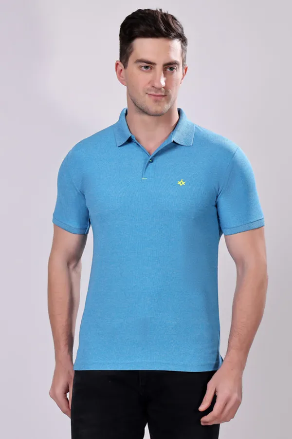 Premium__Blue_Polo_Tshirt_for_Men