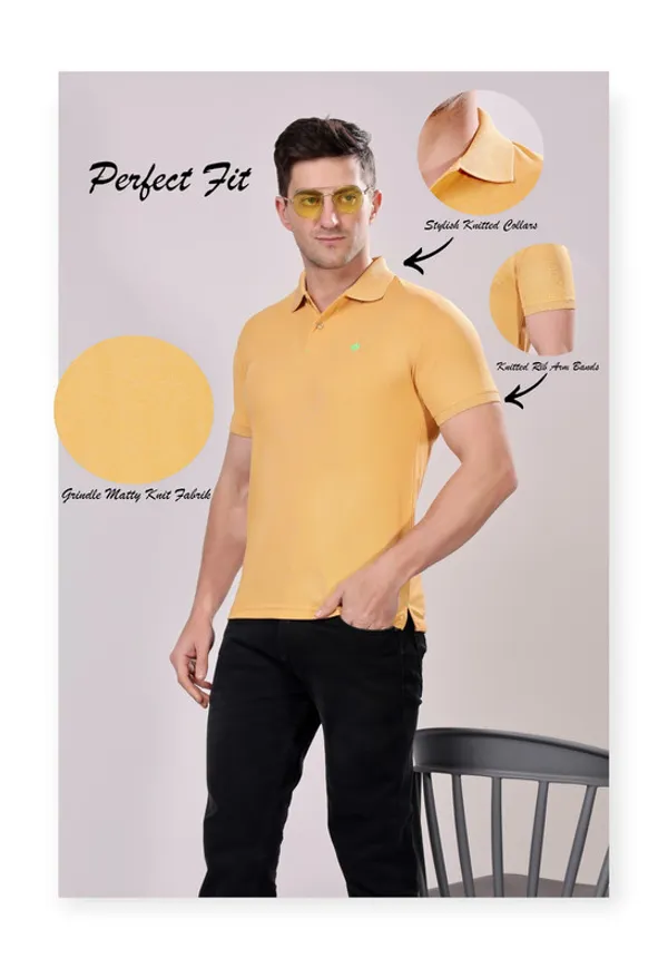 Premium__Mustard_Polo_Tshirt_for_Men