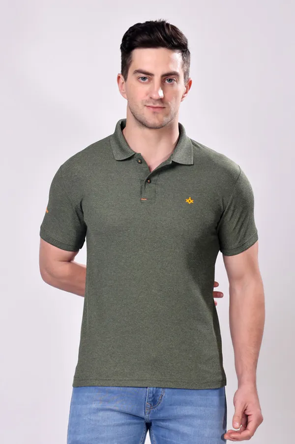 Premium__O_Green_Polo_Tshirt_for_Men