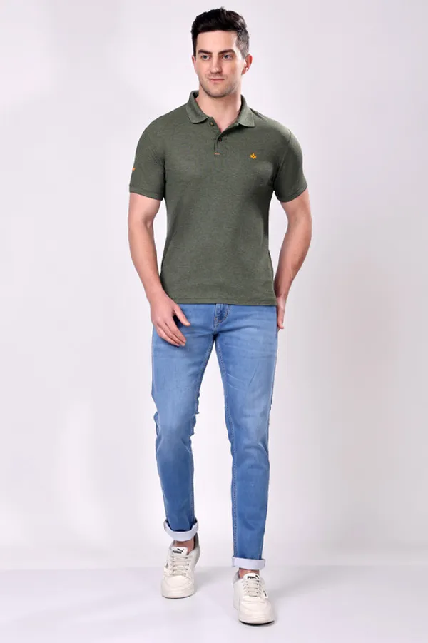 Premium__O_Green_Polo_Tshirt_for_Men